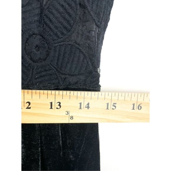 Altar'd State Sleeveless Lace Velvet Embroidery Dress - Picture 8 of 9